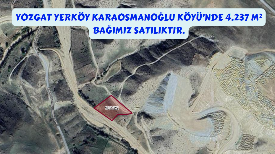 YOZGAT YERKÖY KARAOSMANOĞLU KÖYÜ 4.237 M² BAĞIMIZ SATILIKTIR. - YOZGAT YERKÖY fotoğraf 7